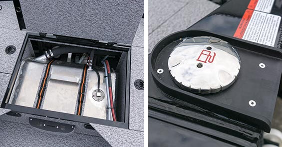 Nádrž na palivo hliníková vstavaná na 44 litrov