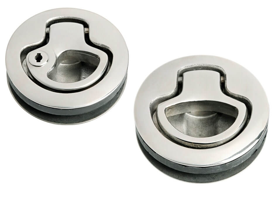 Náhradné zámky z nehrdzavejúcej ocele namiesto štandardných (4 so zámkami, 2 bez zámkov)