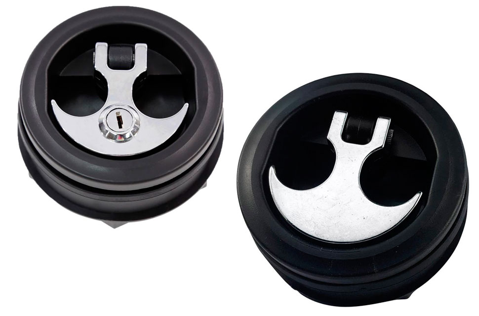 Výmena všetkých úchytiek schránok T. H. Marine „ALC-1“ bez zámku za úchytky T. H. Marine „ALC-1“ so zámkom