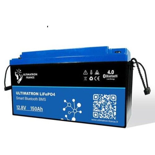Rybársky čln Lithium Batéria ULTIMATRON 12.8V 150Ah LiFePO4 Bluetooth-BMS
