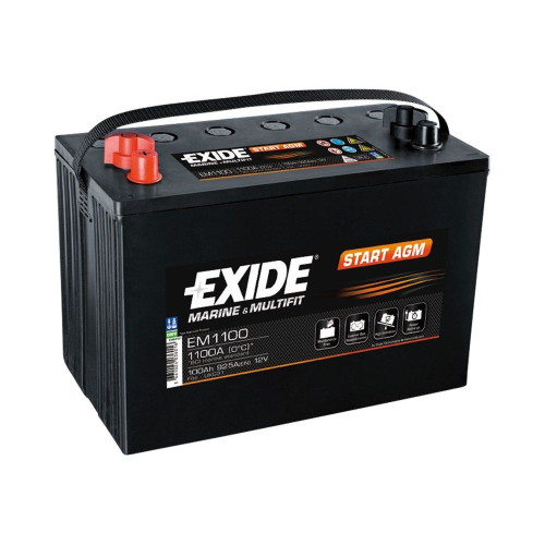 Rybársky čln Akumulátor 100 Ah/12V Exide Start AGM