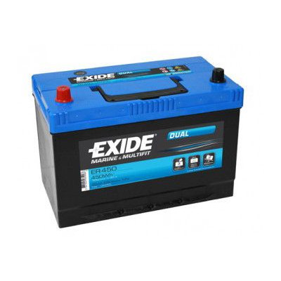 Rybársky čln Akumulátor Exide Dual 12V 95Ah 650A ER450