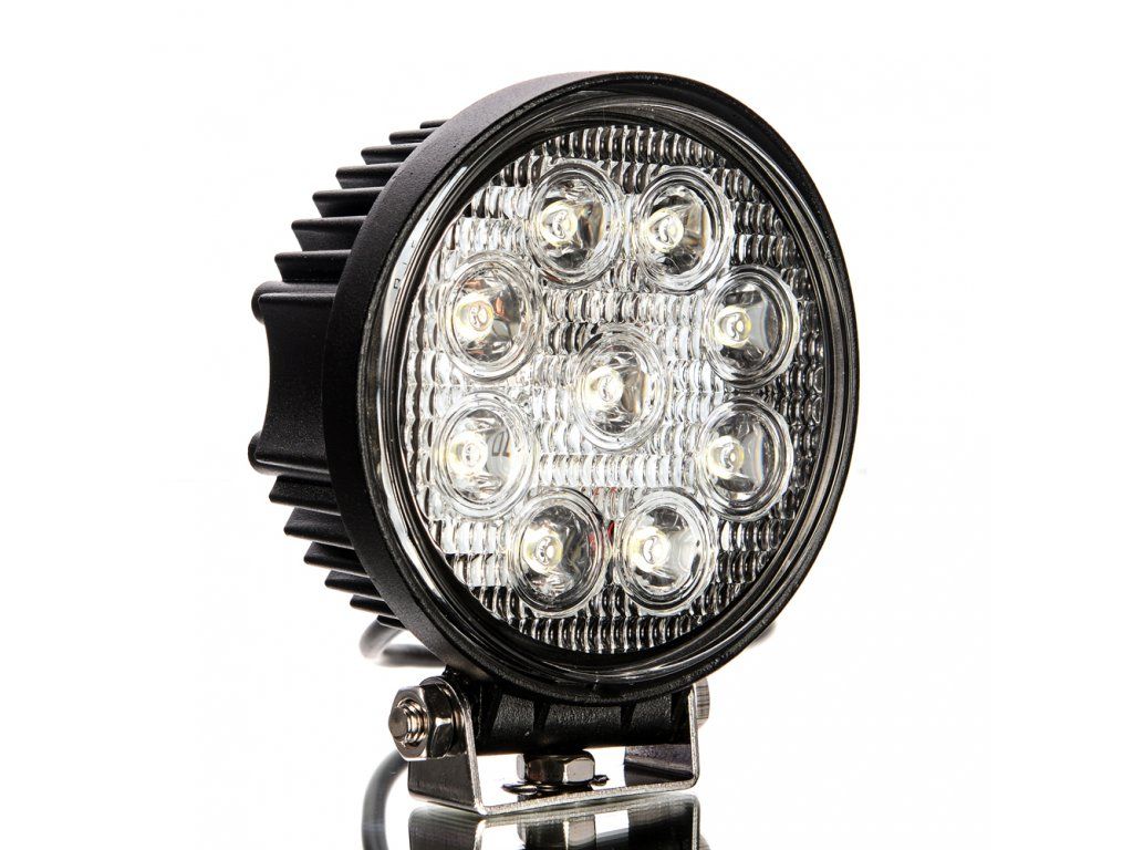 LED Pracovný okrúhly svetlomet, 24W, 2200 lm, 9-32V